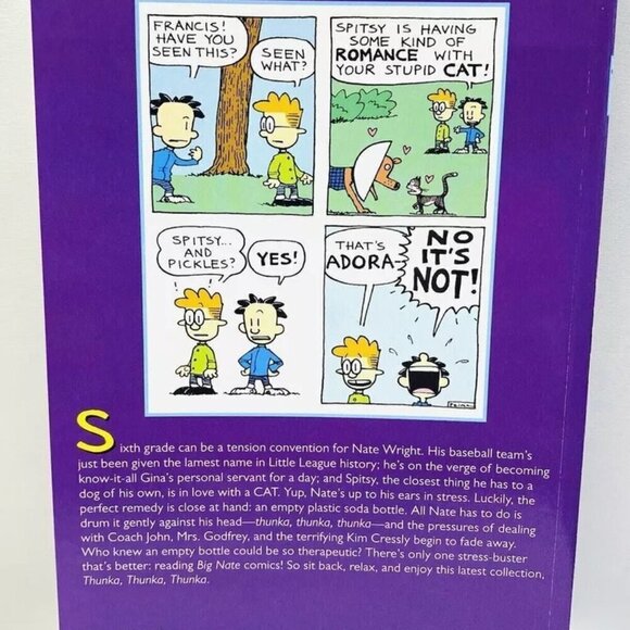 BIG NATE THUNKA. THUNKA. THUNKA. Book by Lincoln Peirce (Paperback) Brand New - Picture 2 of 6